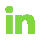 Linkedin logo in green